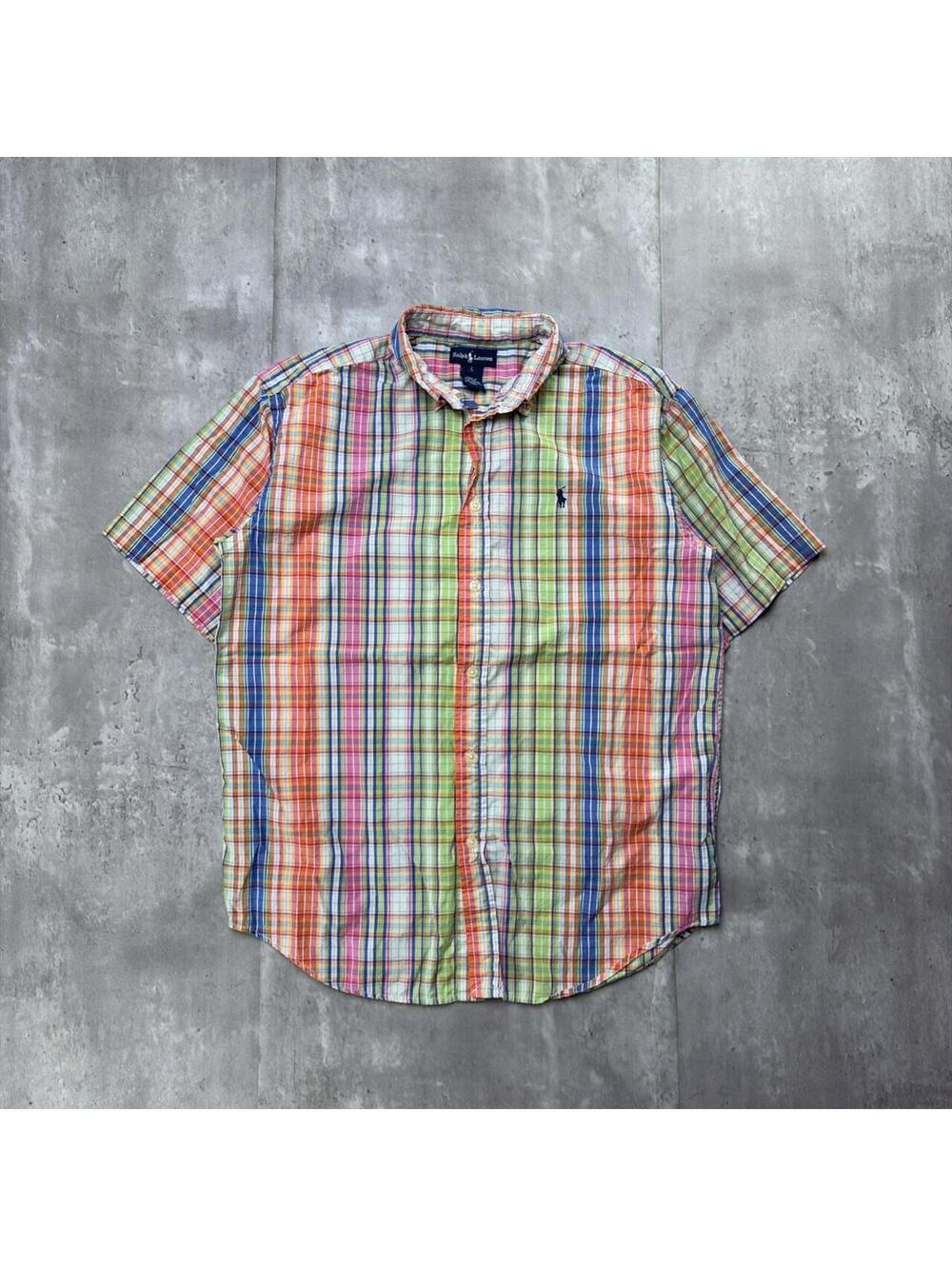 Y2K Multicolor Polo Ralph Lauren Plaid Button Up Shirt